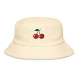 Bucket Hat Frottee Cherries